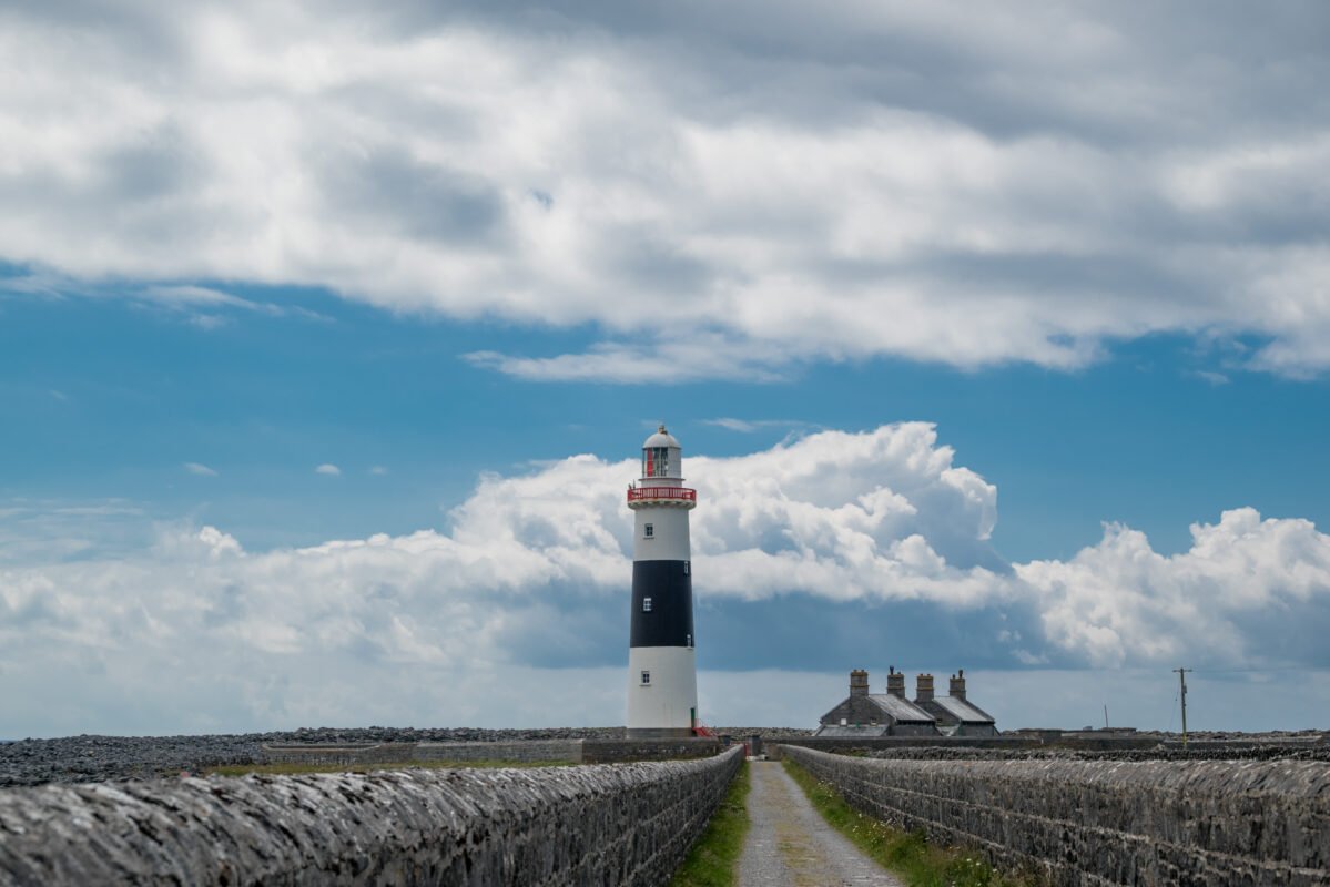 Inis Oírr lighthouse 1857 Atlantic Ocean view