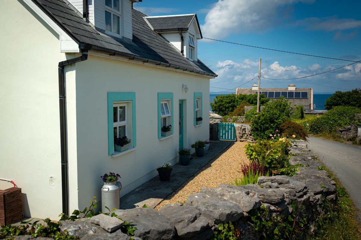Inisheer landscape stone walls green