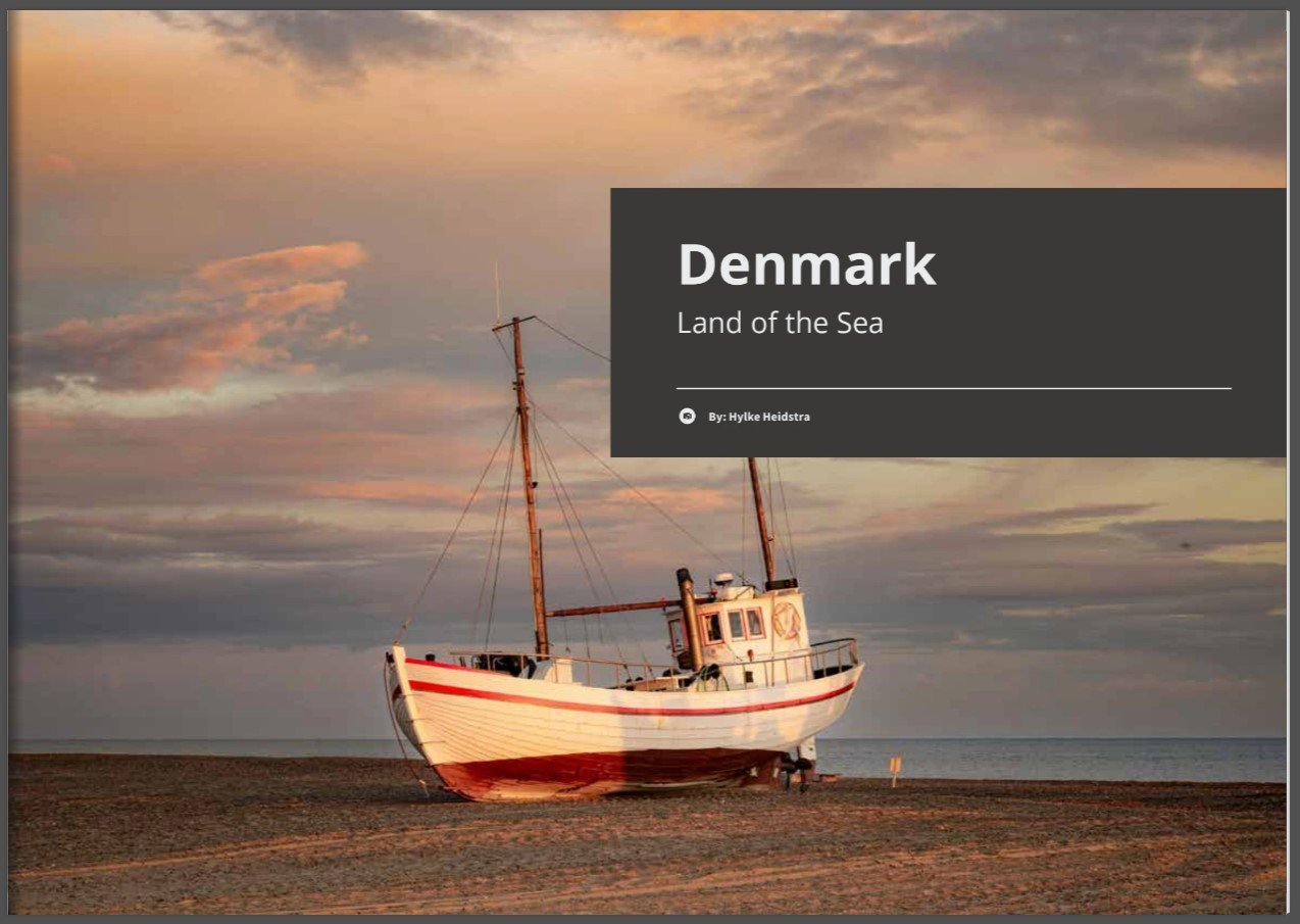 Book Denmark – Land of the Sea – 116 Pages Hardcover (English)