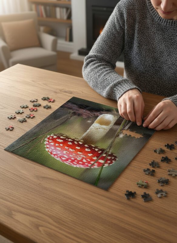 puzzel van vliegenzwam