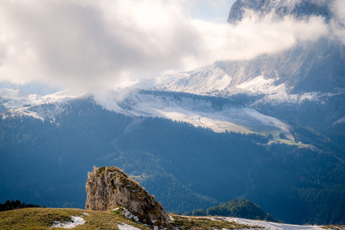 Odle group clouds Val Gardena