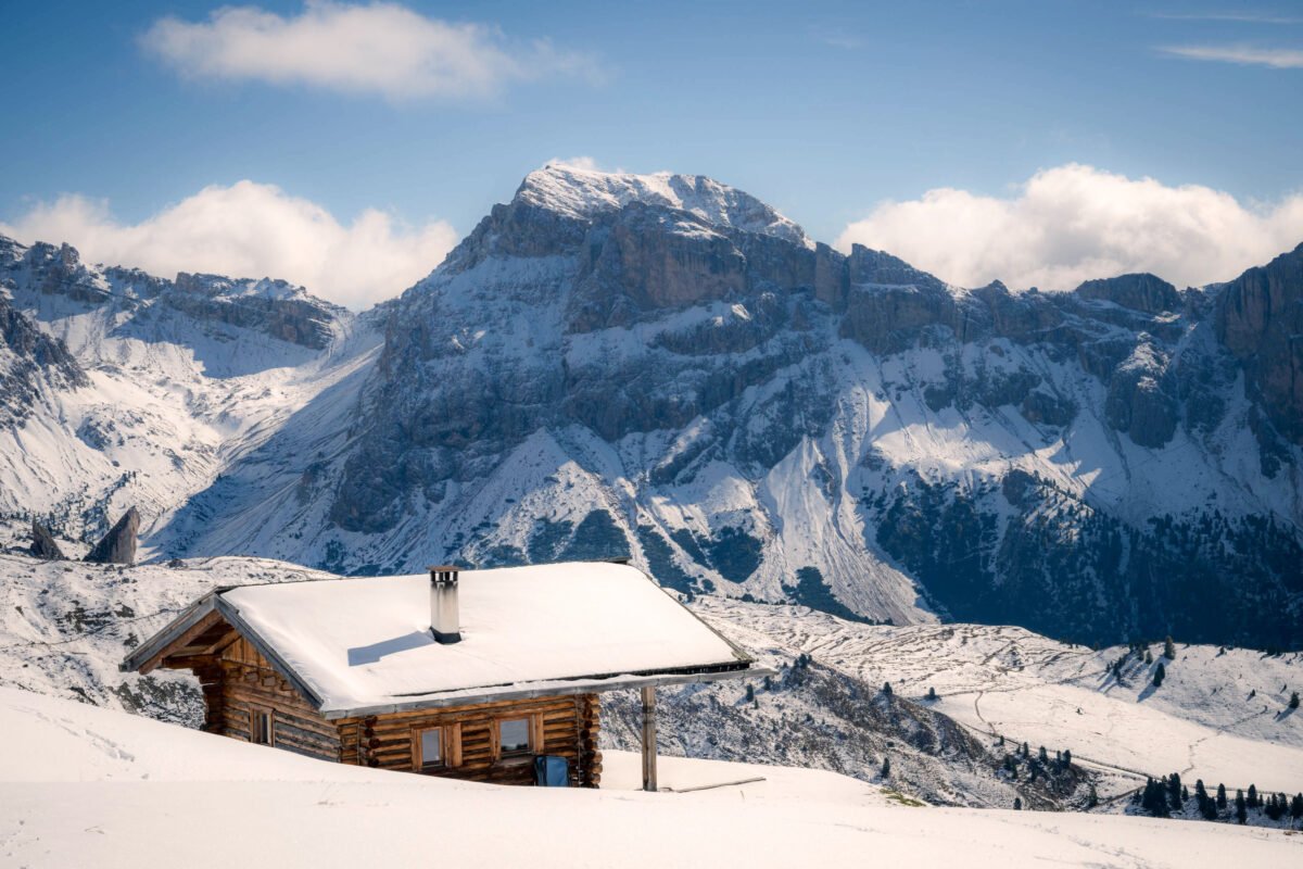 Seceda snow October autumn colours Dolomites