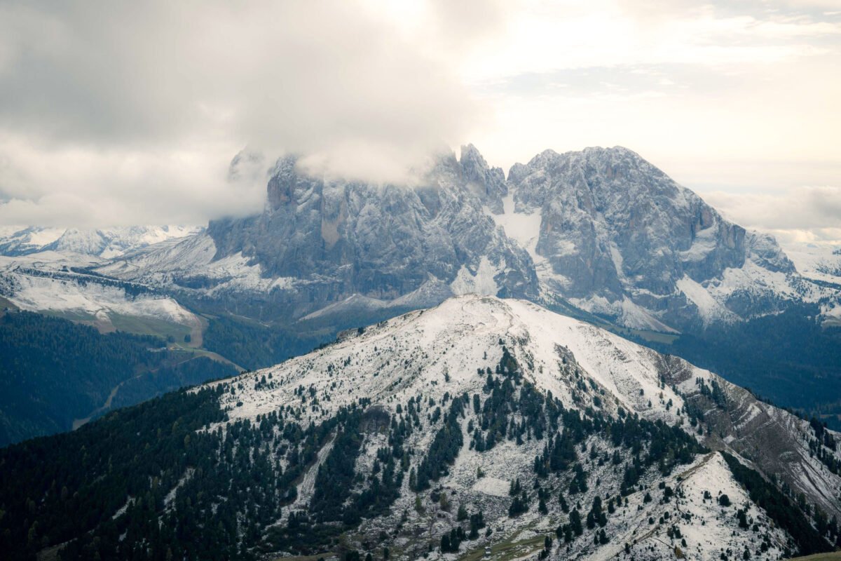 Mountain landscape Dolomites autumn