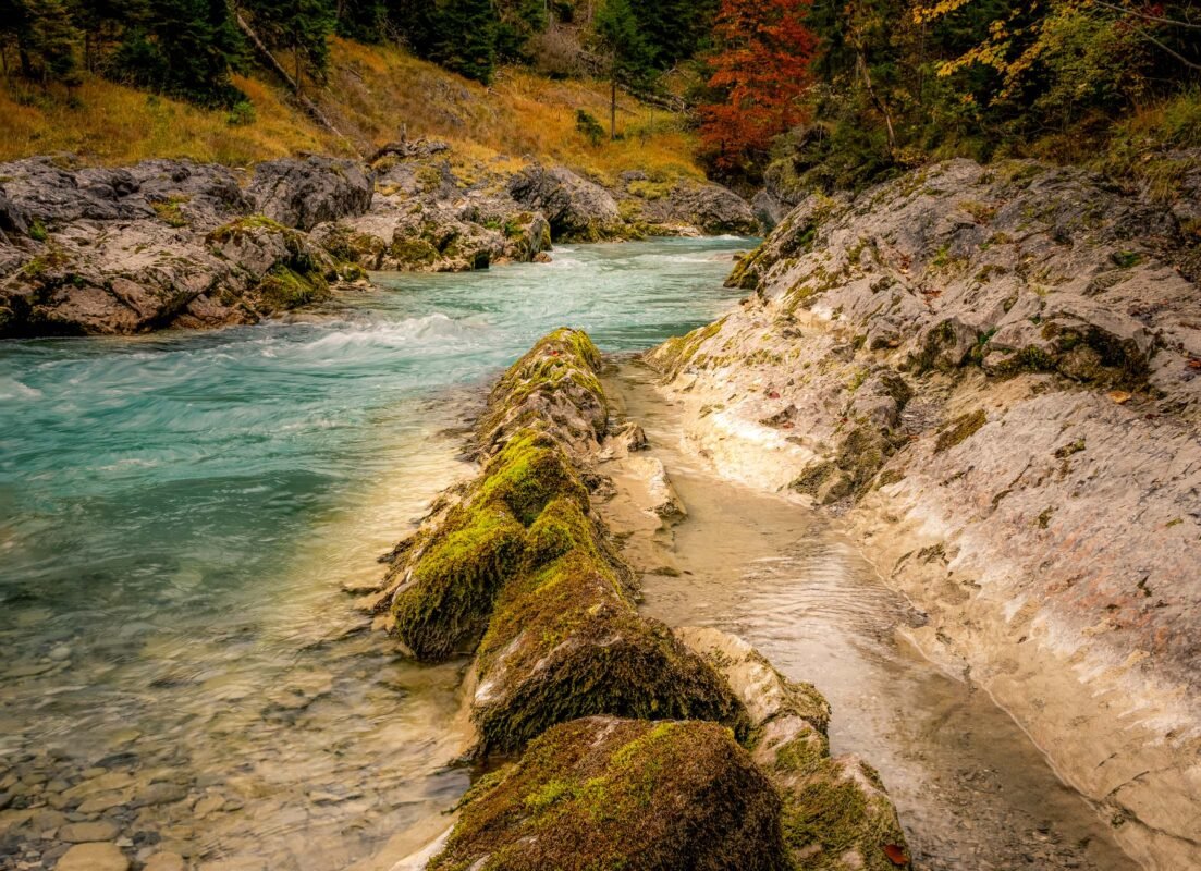 River Rissbach Karwendel autumn