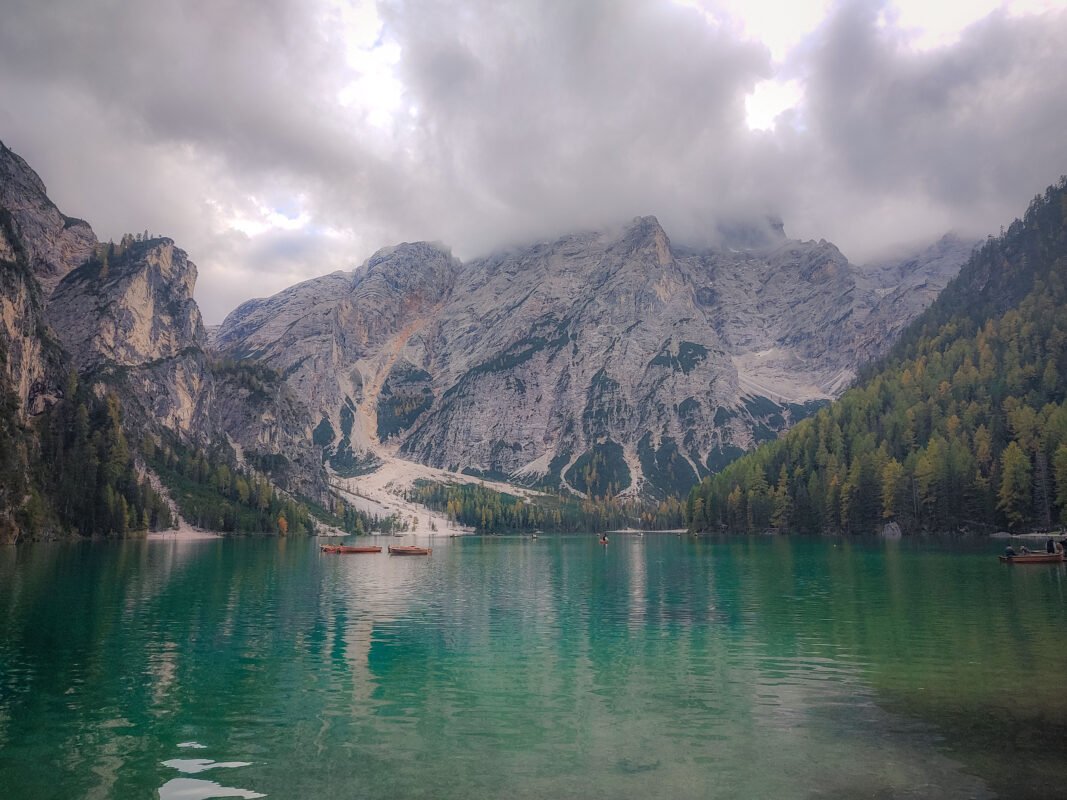 Val di Braies mountain view