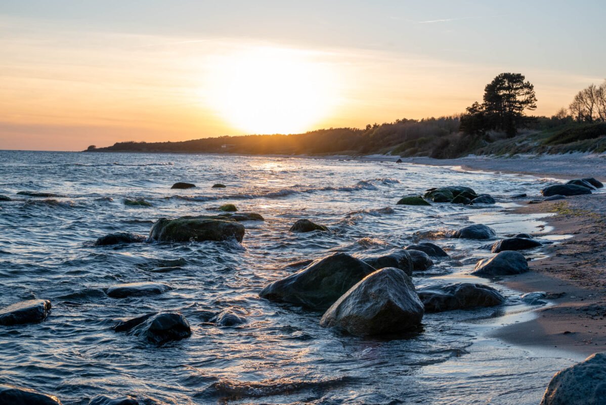 Dueodde coastline panorama