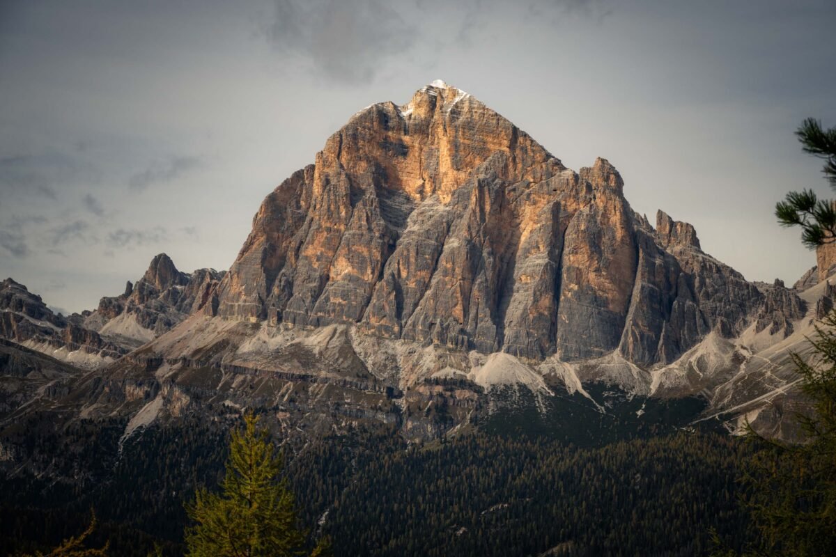 Mountain lake in the Dolomites