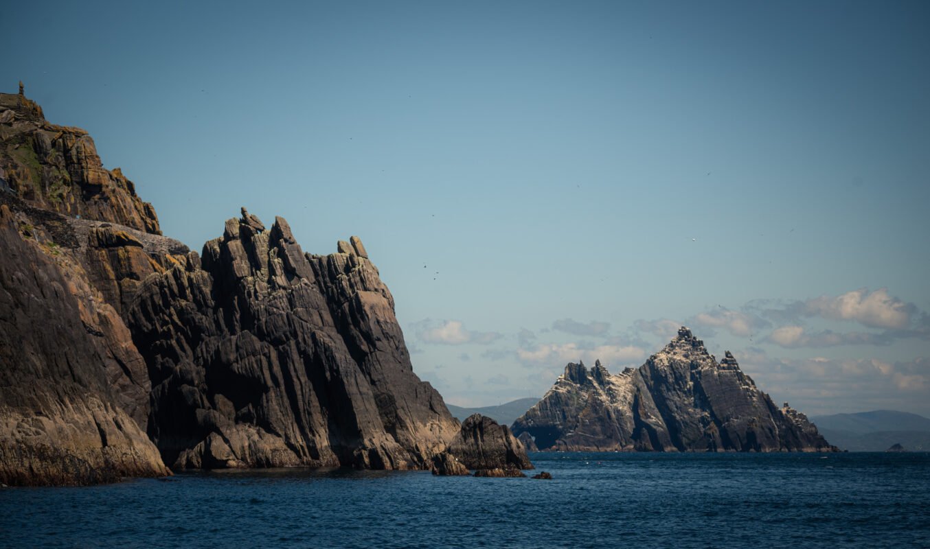 Panoramisch uitzicht vanaf Bray Head over Valentia Island