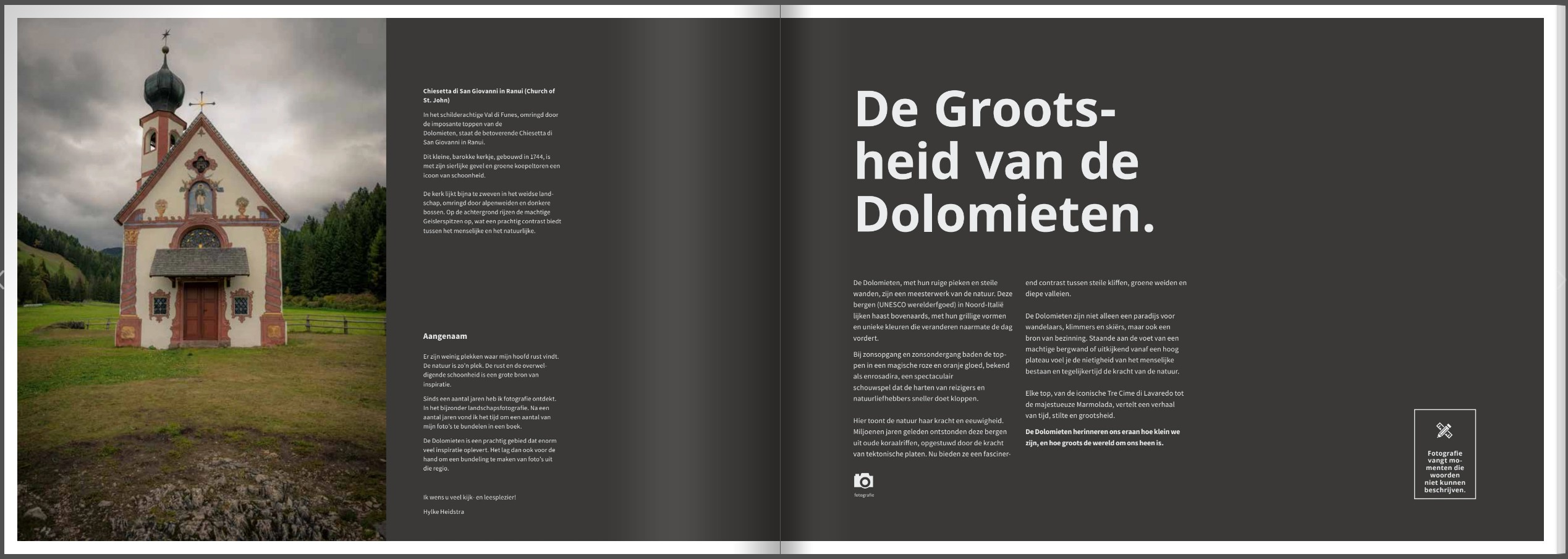 Boek Dolomieten – Een Reis door Adembenemende Hoogtes – 62 Pagina’s Hardcover (Nederlands)