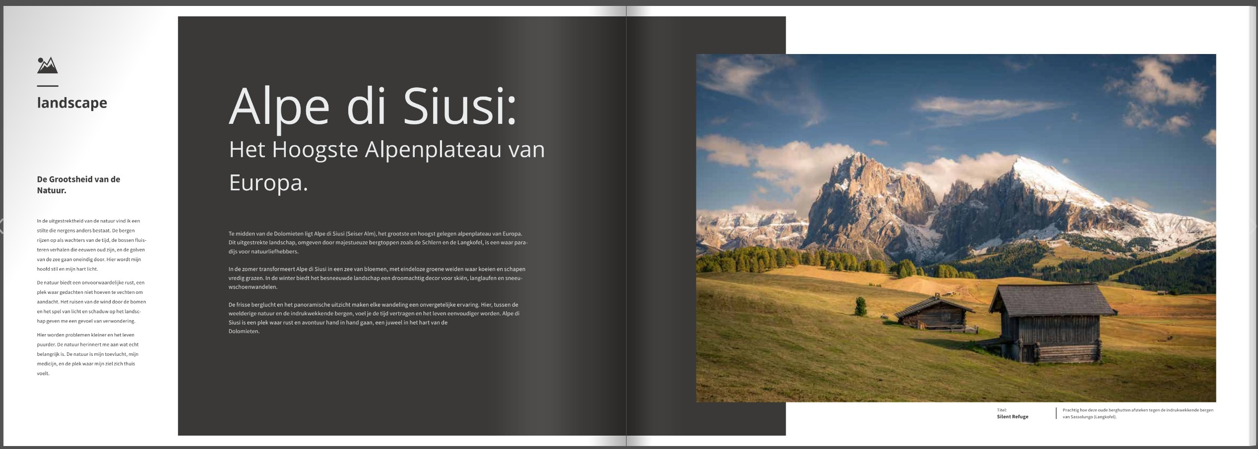 Boek Dolomieten – Een Reis door Adembenemende Hoogtes – 62 Pagina’s Hardcover (Nederlands)